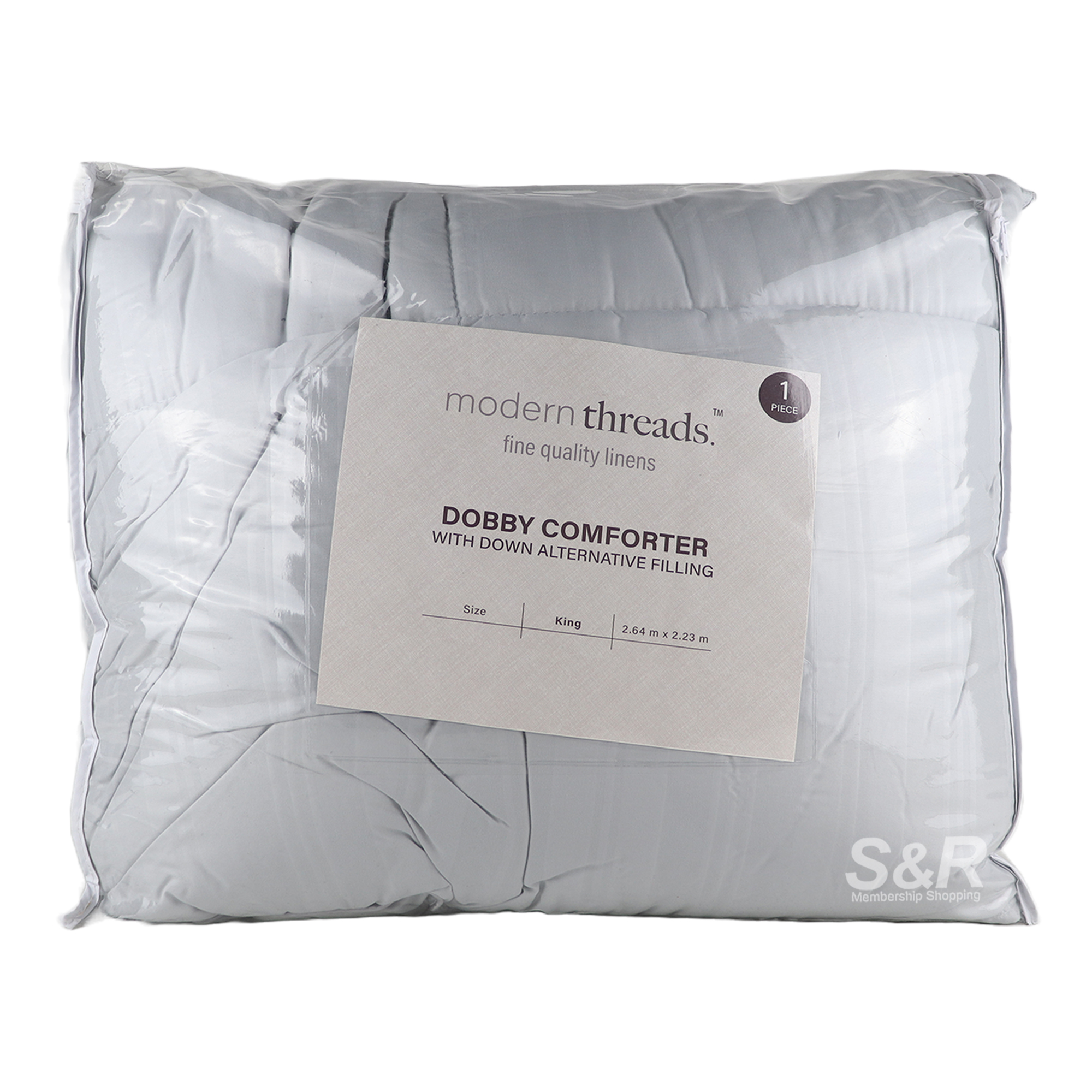 Modern Threads Grey Dobby Comforter King 1pc